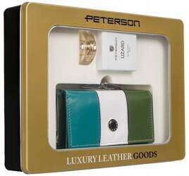 Darčeková sada: dámska kožená peňaženka a parfumovaná voda Lizard - Peterson
