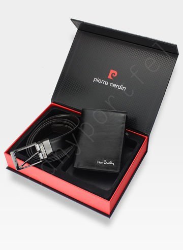 Darčeková súprava Pierre Cardin opasok a peňaženka s ochranou RFID v elegantnej darčekovej krabičke 326