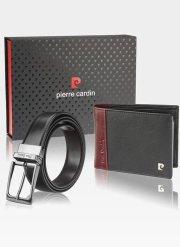 Darčeková súprava Pierre Cardin opasok a peňaženka v elegantnej darčekovej škatuľke 8806