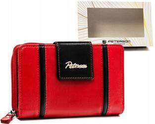 Elegantná dámska kožená peňaženka so zapínaním na zips - Peterson
