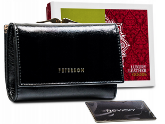 Elegantná dámska peňaženka s ochranou kariet RFID - Peterson