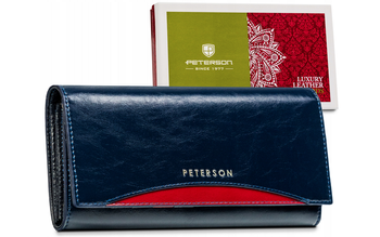Elegantná dámska peňaženka z leštenej kože - Peterson