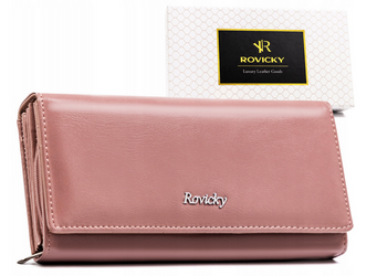 Elegantná dámska peňaženka z prírodnej a ekologickej kože - Rovicky