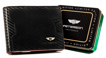 Elegantná pánska kožená peňaženka so systémom RFID - Peterson