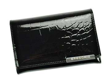 Gregorio BC-112 Dámska peňaženka z prírodnej kože Black Medium s ochranou RFID