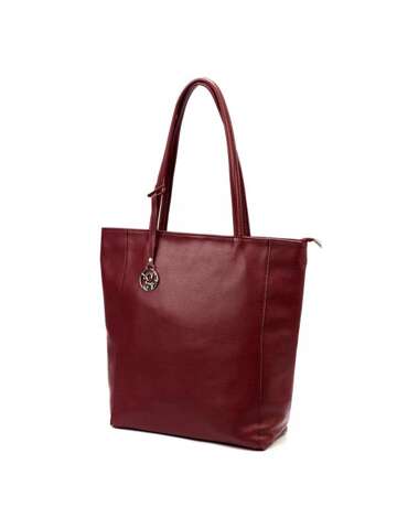 Gregorio Dámska kožená kabelka A4 1728 DOLLARO Shoulder Shopper Maroon