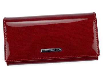 Gregorio LN-107 Dámska kožená peňaženka Medium Red Orientation RFID SECURE