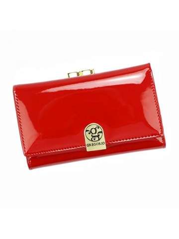 Gregorio LS-108 Red Women's Medium Size Leather Wallet Orientation