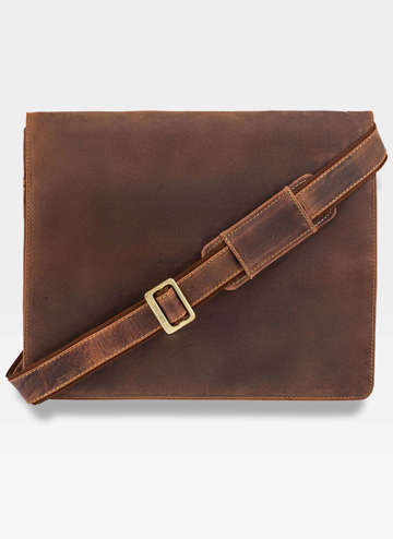 Harvard (L) - jedinečná taška formátu A4 s vreckami na zips od Viscont Brown