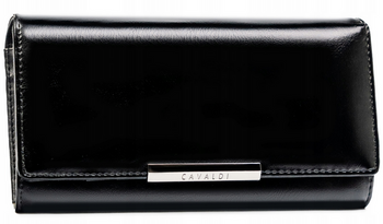 Horizontálna dámska peňaženka z prírodnej a eko kože so zapínaním na patentku - 4U Cavaldi