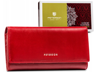 Klasická dámska kožená peňaženka s RFID - Peterson
