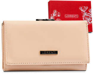 Klasická dámska kožená peňaženka s ochranou kariet RFID Protect - Lorenti