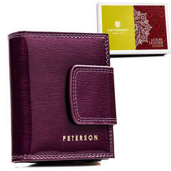 Kompaktná dámska peňaženka z lakovanej kože - Peterson