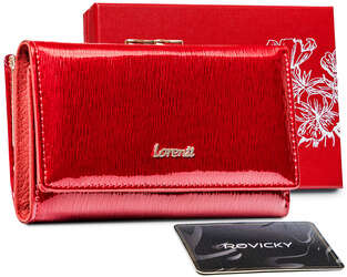 Kompaktná kožená peňaženka s vonkajšou peňaženkou pre bigiel - Lorenti