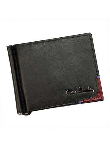 Kožená peňaženka Pierre Cardin TILAK75 8858A Čierna s červeným akcentom RFID SECURE