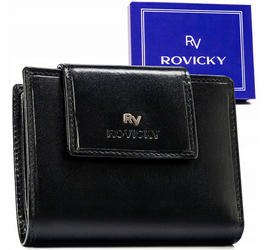 Kožená peňaženka so zapínaním a systémom RFID - Rovicky