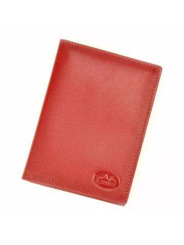 Kožené puzdro EL FORREST 879-47 RFID Červená peňaženka na karty s ochranou RFID