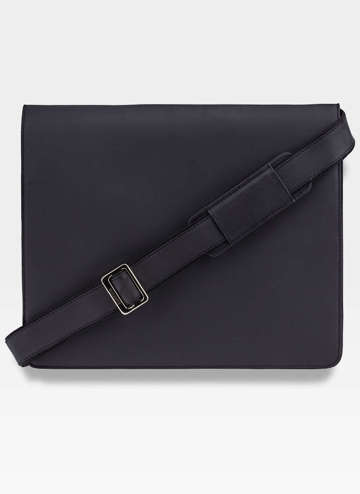 Luxusná taška Harvard messenger A4 od Visconti - Harvard (L) v čiernej farbe
