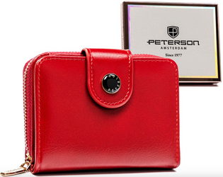 Malá elegantná dámska peňaženka z ekologickej kože - Peterson
