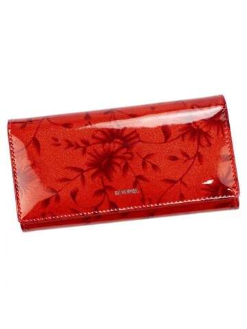 PATRIZIA FL-102 RFID Dámska peňaženka z prírodnej kože červená s vodotesnou orientáciou a bezpečnostnou ochranou RFID