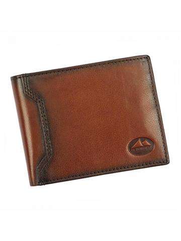 Pánska horizontálna kožená peňaženka EL FORREST 892/A-29 RFID hnedá