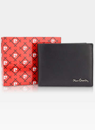Pánska horizontálna peňaženka Pierre Cardin Kožená čierna pipi03 8806 RFID