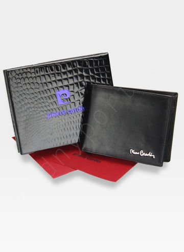 Pánska horizontálna peňaženka Pierre Cardin Leather Black Tilak06 8806 Box Protection RFID