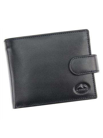 Pánska kožená peňaženka EL FORREST 2400-67 RFID Black Horizontal