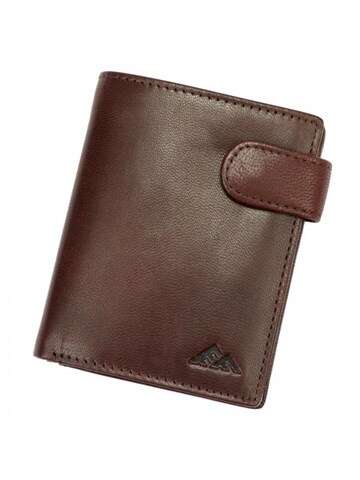 Pánska kožená peňaženka EL FORREST 543-28 RFID hnedá s ochrannou funkciou RFID
