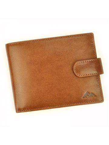 Pánska kožená peňaženka EL FORREST 545-26 RFID Brown Horizontal Cut
