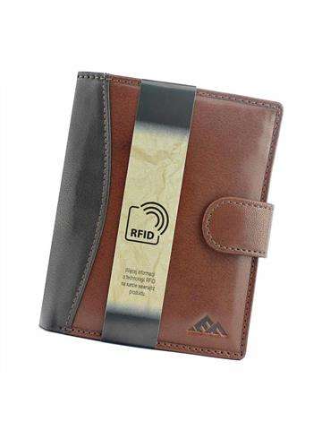 Pánska kožená peňaženka EL FORREST 547-21 RFID hnedá