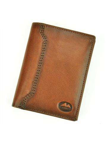 Pánska kožená peňaženka EL FORREST 859-29 RFID Brown s ochranou proti krádeži