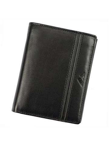 Pánska kožená peňaženka EL FORREST 859-60 RFID čierna na výšku s ochrannou funkciou RFID