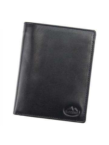 Pánska kožená peňaženka EL FORREST 861-67 RFID Black s ochranou proti krádeži
