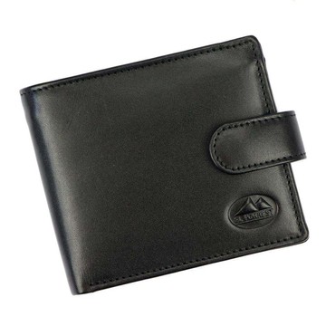 Pánska kožená peňaženka EL FORREST 877-67 RFID Black Horizontal
