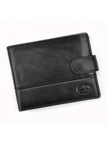 Pánska kožená peňaženka EL FORREST 892-61 RFID Black Horizontal with Card Security