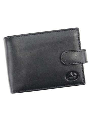 Pánska kožená peňaženka EL FORREST 892-67 RFID Black s ochranou proti krádeži