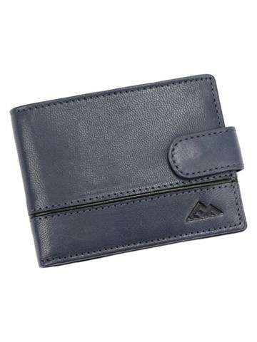 Pánska kožená peňaženka EL FORREST 916-33 RFID - tmavomodrá, horizontálny formát, s ochranou RFID