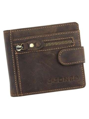 Pánska kožená peňaženka Jennifer Jones 5533 Classic Dark Brown