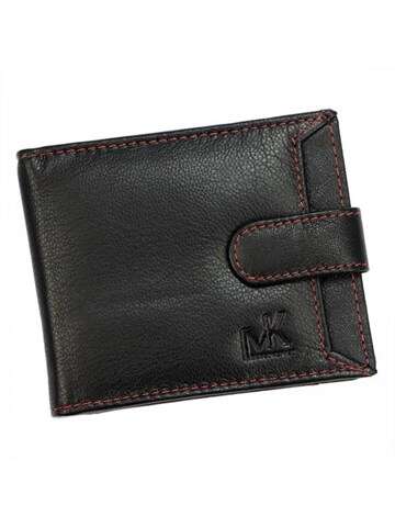 Pánska kožená peňaženka Money Kepper CC 6001B Black and Red Classic