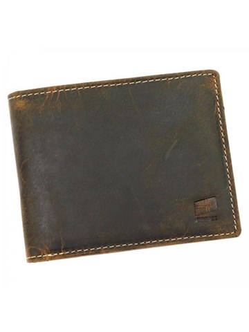 Pánska kožená peňaženka Nordee Hunter Brown MSD-01 N992 Prírodná koža