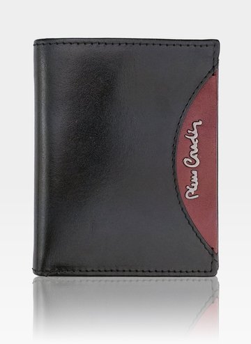 Pánska kožená peňaženka Pierre Cardin Bankovka Tilak29 1810 RFID Black/Red