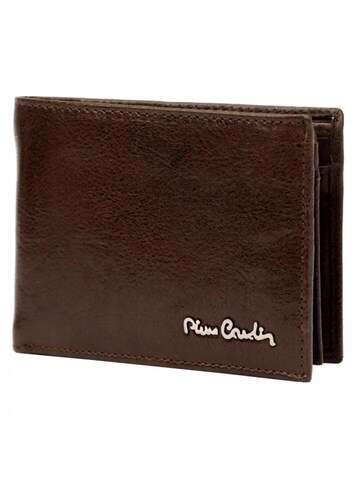 Pánska kožená peňaženka Pierre Cardin TILAK100 8806 Dark Brown Horizontal RFID SECURE