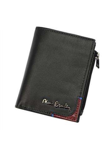 Pánska kožená peňaženka Pierre Cardin TILAK75 2421 čierna s červenými detailmi RFID SECURE