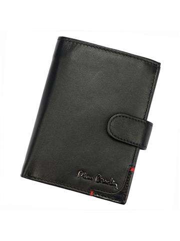 Pánska kožená peňaženka Pierre Cardin TILAK75 326A čierna s funkciou RFID SECURE a logom výrobcu