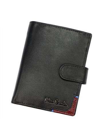 Pánska kožená peňaženka Pierre Cardin TILAK75 331A čierno-červená s funkciou RFID SECURE
