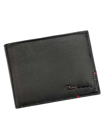 Pánska kožená peňaženka Pierre Cardin TILAK75 8804 čierna bez zapínania s funkciou RFID SECURE