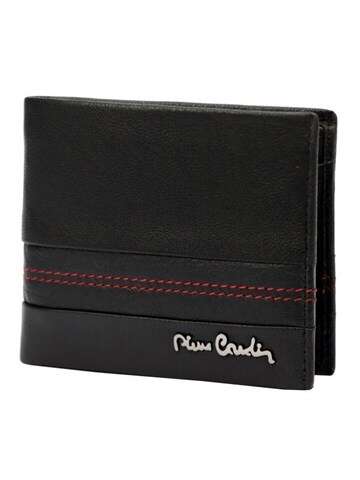 Pánska kožená peňaženka Pierre Cardin TILAK97 8824 čierna s červenými akcentmi RFID SECURE