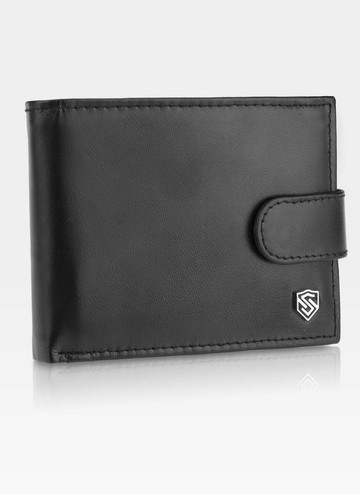 Pánska kožená peňaženka STEVENS Protective Technology RFID Black