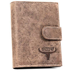 Pánska kožená peňaženka na patentky - Buffalo Wild